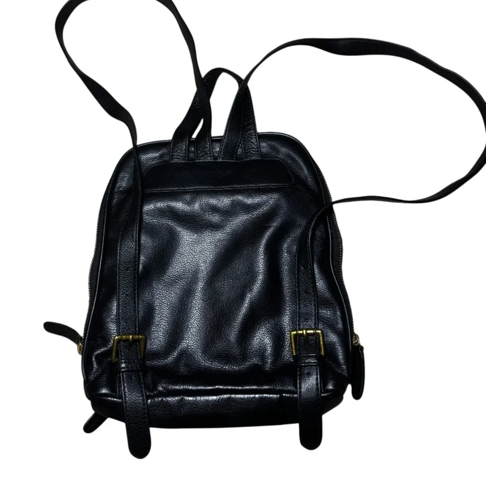 MARGOT New York Black Leather Women’s Backpack